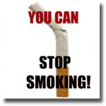 Broken cigarette to stop smoking